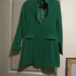 Fashion Nova Green Blazer Tailored Suit Jacket